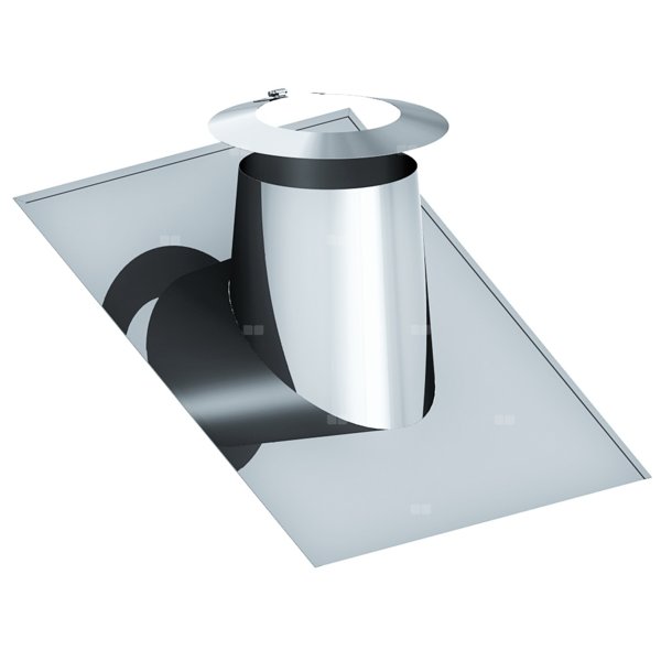 Przejście przez dach 26st. - 35st. z płaszczem ołowianym i kołnierzem,fi130/180mm