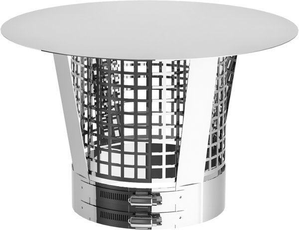 Daszek przeciwdeszczowy fi130mm z siatką zatrzymującą iskry 08DW33A130