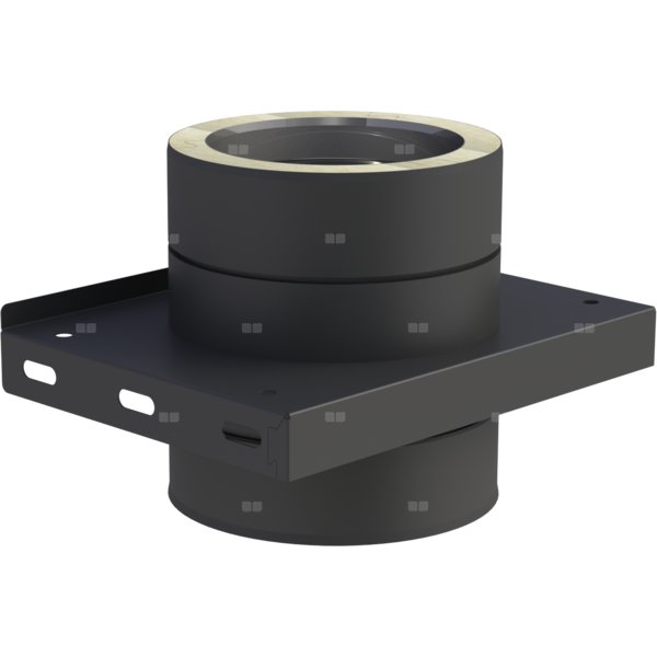 Płyta fundamentowa fi130mm dla wsporników pośrednich lakierowana na czarno