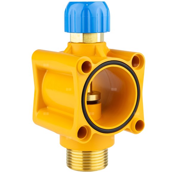 Moduł powrotny termostatyczny rozdzielacza tworzywowego 1 1/2” x 3/4” niebieski