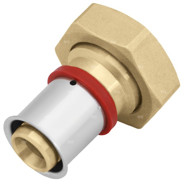 Półśrubunek mosiężny z płaskim uszczelnieniem GW ultraPRESS - 16 G1/2''