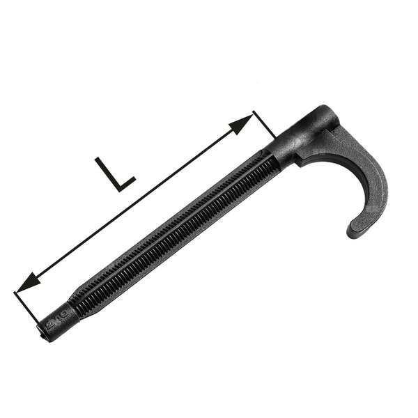 Hak do rur plastikowy pojedynczy - 12‑20/12‑26 L = 100 mm