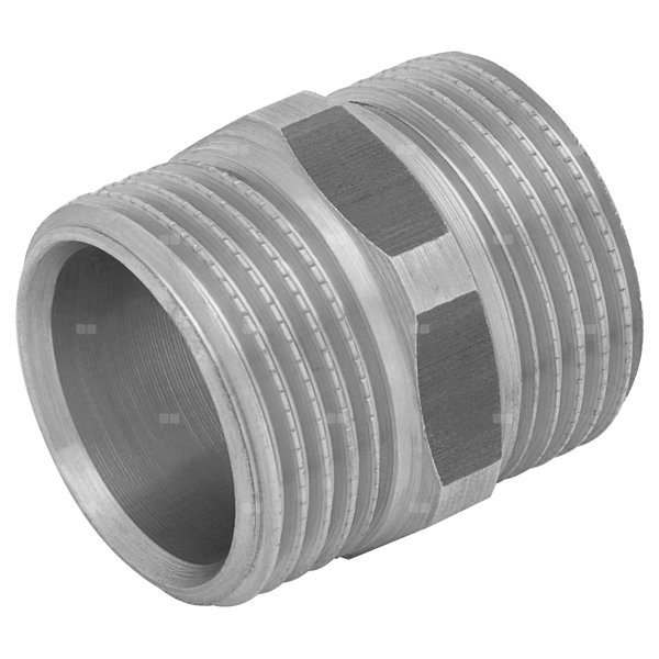 Łącznik mosiężny niklowany GZ - G1/2''