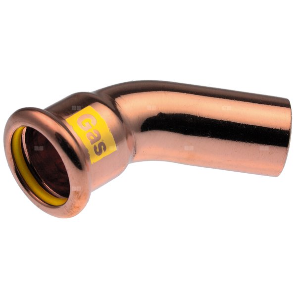 Kolano nyplowe 45' Copper Gas - 15