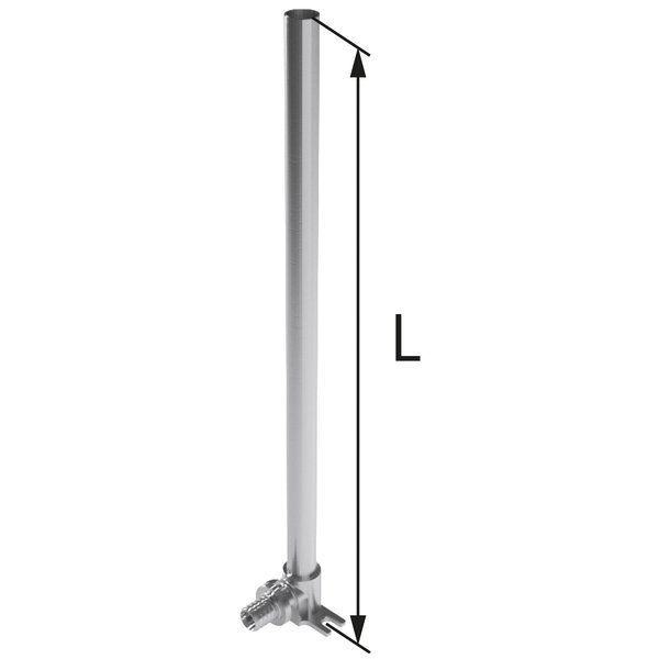Kolano mosiężne z rurą Cu FI15 ultraLINE - 16 L = 750 mm