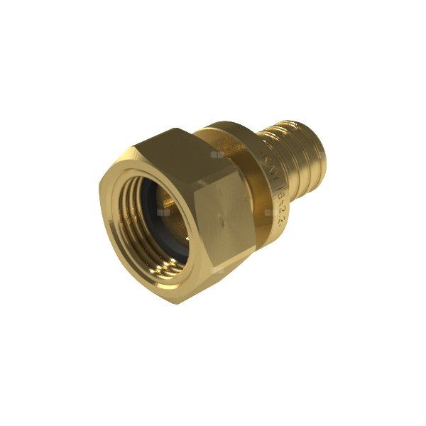 Półśrubunek mosiężny z płaskim uszczelnieniem GW ultraLINE - 16 G1/2''