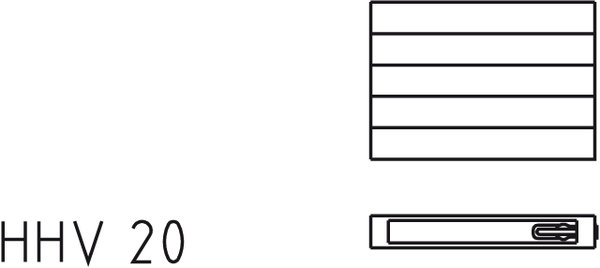 Grzejnik płytowy typ 20 KERMI V-HHV, z osłonami wym. 700 x 2400 mm, kolor biały, moc 2686 W