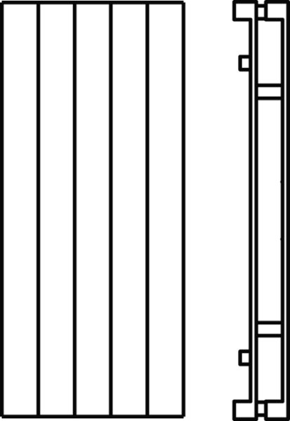 Grzejnik płytowy typ 20 KERMI HVN wym. 800 x 210 mm, kolor biały, moc 282 W