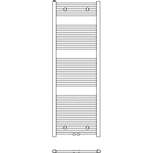 Grzejnik drabinkowy KERMI B20, wym. 764 x 590 mm, kolor biały, moc 405W