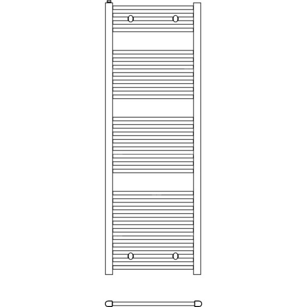 Grzejnik drabinkowy KERMI B20-S, wym. 1789 x 540 mm, kolor biały, moc 876W