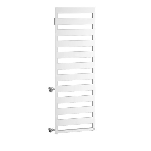 Grzejnik dekoracyjny Kermi Casteo-D 1261x500x30 biały, lewy, rozstaw przyłączy 900