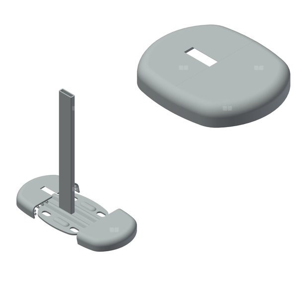 Osłona stopy konsoli, montaż gotowe podłoże, kolor biały