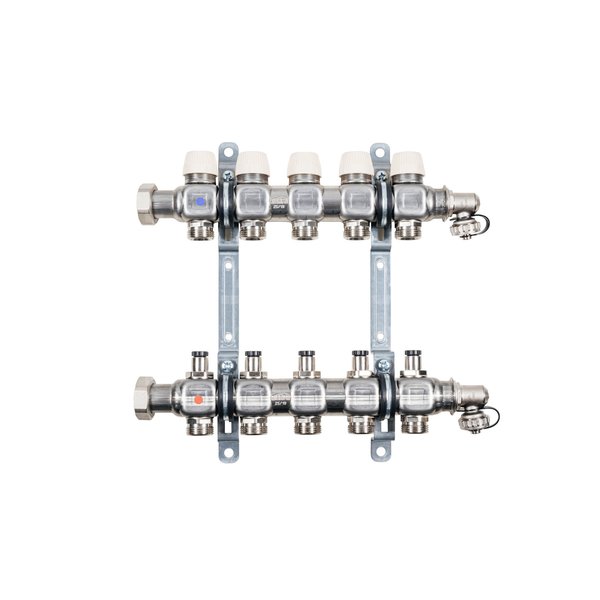 Kermi x-net rozdzielacz 1' standard-10 do 10 obwodów, długość 570 mm