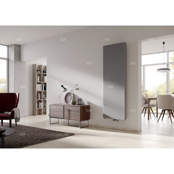 Grzejnik dekoracyjny Kermi®Carré Plus® 1400x415x86, 1179W, podł. 6998, RAL 9005 SFE