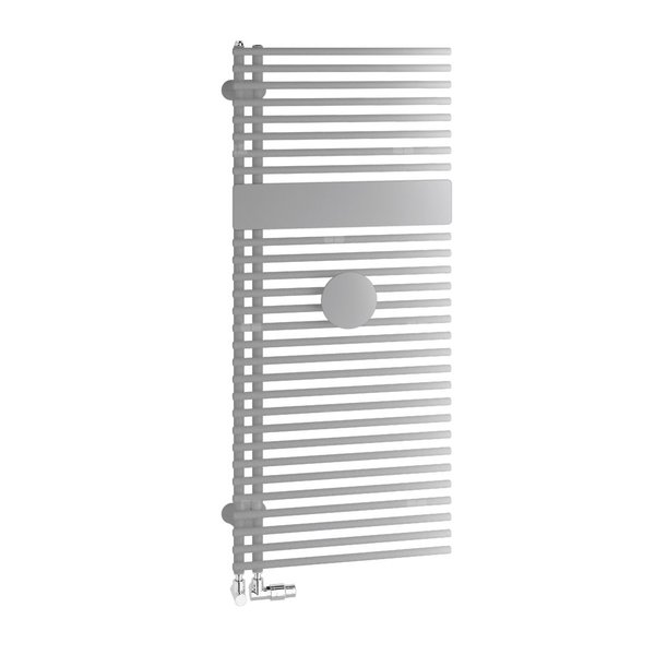 Grzejnik Kermi®Credo®Half®round 1800x600x46, srebro bł./RAL9016,lewa strona