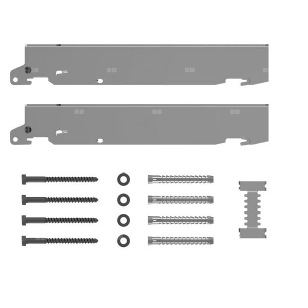 Zest. konsoli do szybkiego mont., typ 10wys. 300 mm, odl. od ściany 60mm, biały