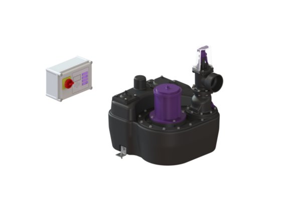 Przepompownia KESSEL Aqualift F z szafką sterowniczą Komfort, wolnostojąca 1,1 kW, 400 V