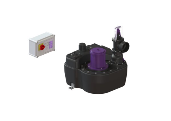 Przepompownia KESSEL Aqualift F z szafką sterowniczą Komfort, wolnostojąca 2,2 kW, 400 V