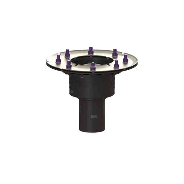 Korpus wpustu Ecoguss DN 70, odpł. pionowy, z kołnierzem dociskowym,