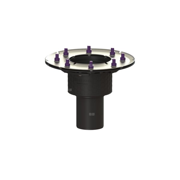 Korpus wpustu Ecoguss DN80, odpł. pionowy, z dociskowym kołnierzem, bez syfonu