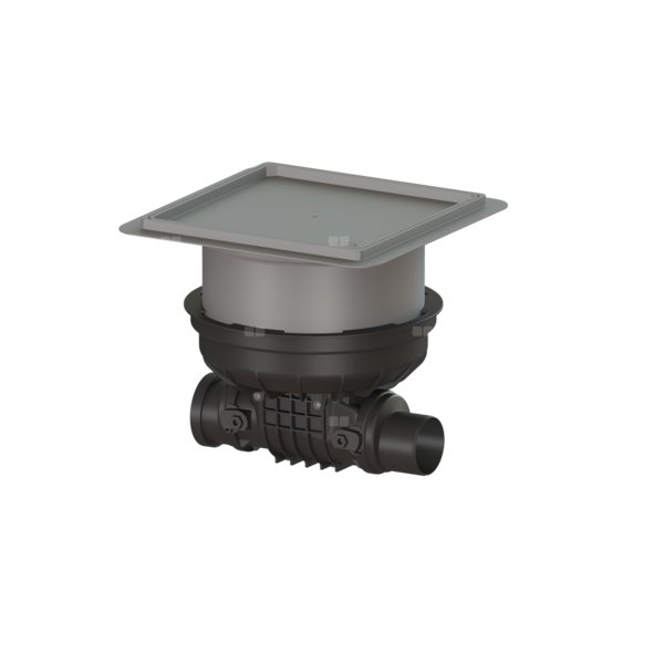 Zawór zwrotny (zasuwa burzowa) Staufix DN 90 z pokrywą pod płytki z dwoma klapami z tworzywa