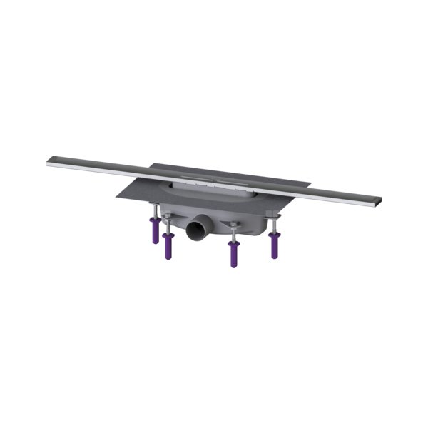 Linearis Infinity 90 Syfon z zamknięciem wodnym 50 mm, Szczotkowana powierzchnia ze stali nierdzewnej, 800 mm