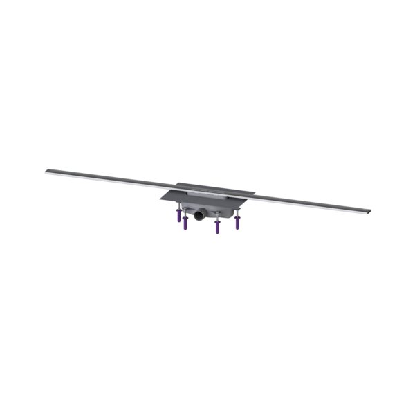 Linearis Infinity 90 Syfon z zamknięciem wodnym 50 mm, Szczotkowana powierzchnia ze stali nierdzewnej, 1600 mm