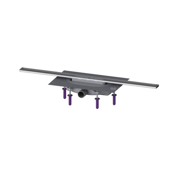 Linearis Infinity 60 z Mechanicznym syfonem Megastop, Szczotkowana powierzchnia ze stali nierdzewnej, 800 mm