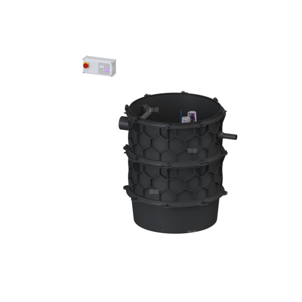 Moduł techniczny przepompowni Aqualift F XL Duo z szafka Comfort z pompą STZ 3700-S1 poj. 310l