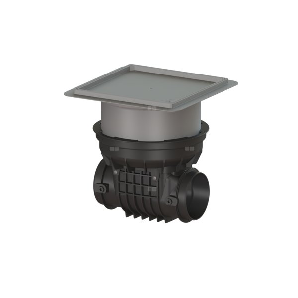 Korpus Staufix 2-klapowy z pokrywą pod płytkę DN 125-200