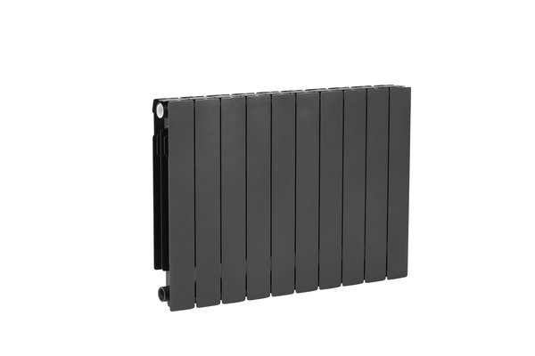 Grzejnik żeberkowy KFA Armatura ADR500/10 aluminium, podłączenie boczne 570 x 805 mm, kolor grafit