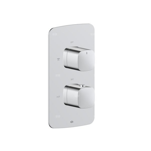 Bateria Malaga, termostatyczna, podtynkowa solo, chrom