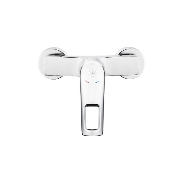 Bateria natryskowa ścienna KFA Armatura AMAZONIT, kolor chrom