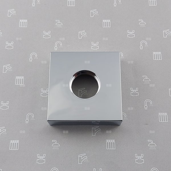 Rozeta kwadratowa do baterii LOGON CHROM z uszczelką 3/4''