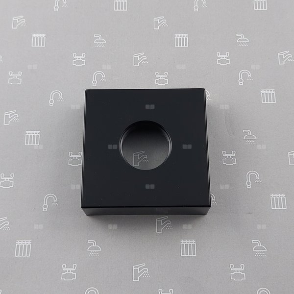 Rozeta kwadratowa do baterii LOGON BLACK z uszczelką 3/4