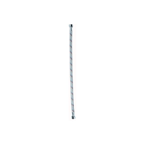 Wąż przyłączeniowy elastyczny KFA Armatura z oplotem (stal) 9 mm, GW x GW, 1/2'' x 3/4'', długość 400 mm