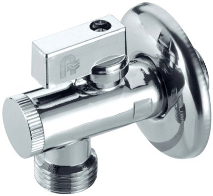 Zawór kulowy KFA Armatura mosiądz, PN 20 3/8'' GW x GZ 90', uchwyt: rączka