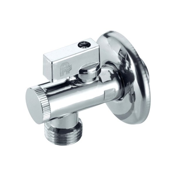 Zawór kulowy KFA Armatura mosiądz, PN 20 3/8'' GW x GZ 90', uchwyt: rączka