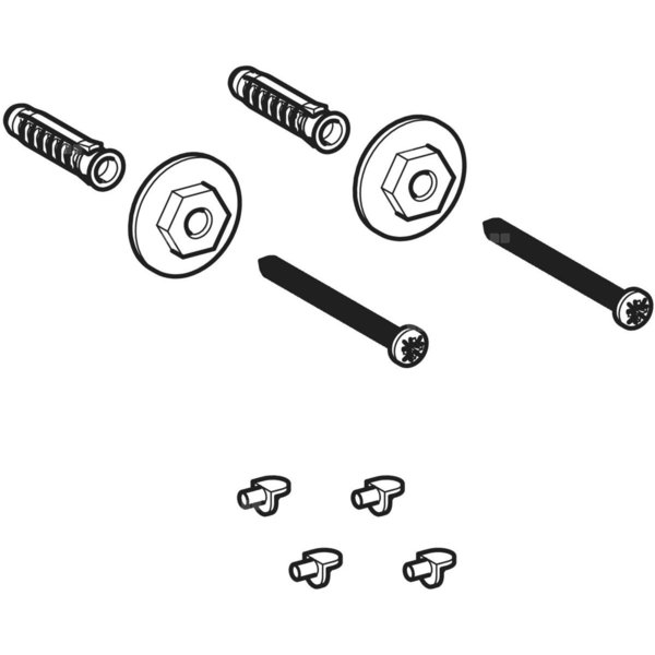Elementy mocujące Koło Modo do szafki pod umywalkę z dwoma drzwiami