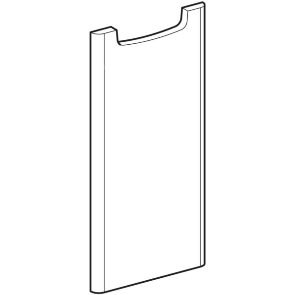 REKORD front do szafki bocznej niskiej, wersja lewa, biały połysk