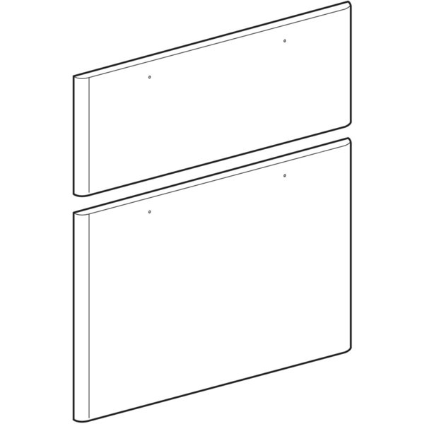 Zestaw frontów szuflad Kolo Traffic do dolnej szafki pod umywalkę, z dwoma szufladami