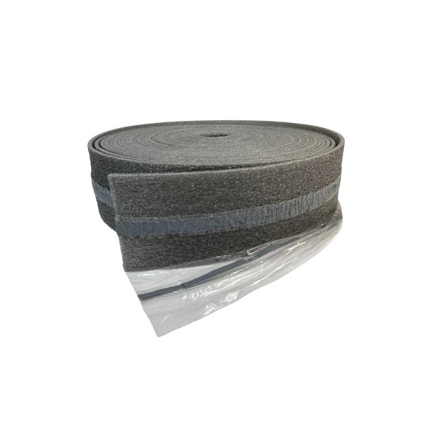 Taśma brzegowa KOTAR samoprzylepna plus 2 z zakładką i nacięciami /Butyl Szara Grubość . 8mm x 130mm x 25 mb