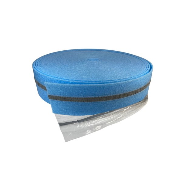 Taśma brzegowa samoprzylepna plus 2 niebieska (8mmx150mmx50mb) z zakładką /Butyl