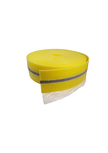 Taśma brzegowa KOTAR samoprzylepna z zakładką i nacięciami/ Butyl Żółta Grubość . 8mm x 150mm x 25 mb