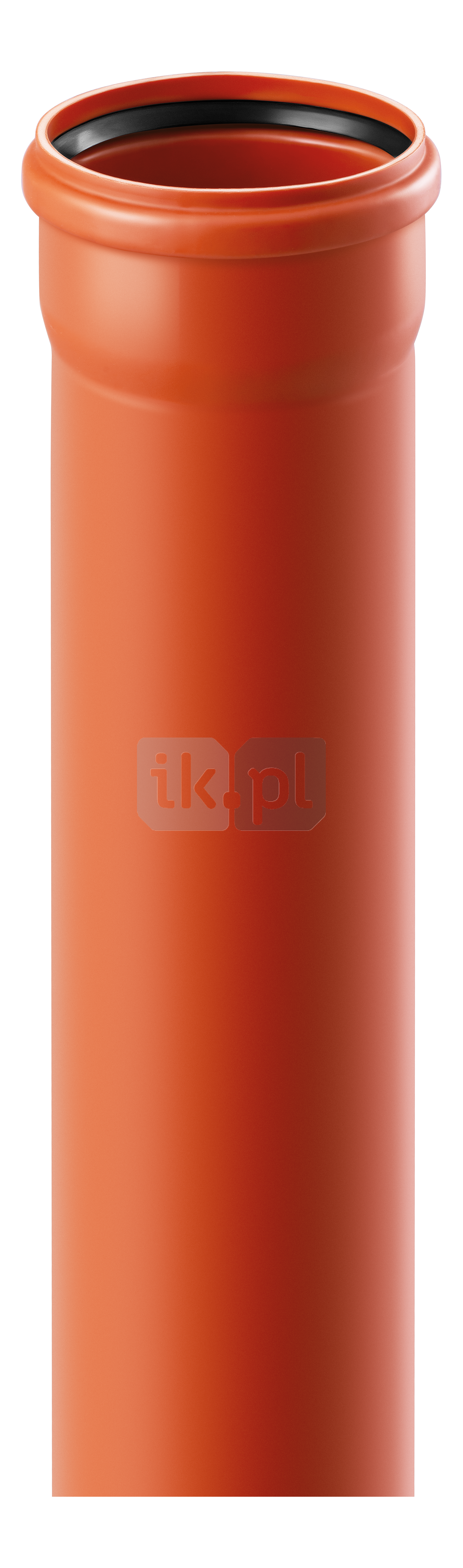 Rura kanalizacyjna zewnętrzna pvc-u MAGNAPLAST KGEM 110 x 500 x 3.2 z kielichem pomarańczowa, klasa B - SN 4