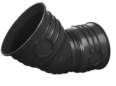 Kolano 45' MAGNAPLAST MAGNACOR MCB, PP (czarny), DN 600 (wz x ww), do kanalizacji