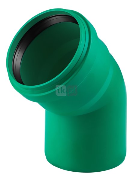 Kolano 45' MAGNAPLAST KG 2000 KGB, PP-md (zielony), DN 500 x DN 500 (wz x ww), do kanalizacji