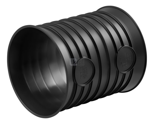 Nasuwka MAGNAPLAST MAGNACOR MCU, PP (czarny), DN 200 (ww x ww), do kanalizacji