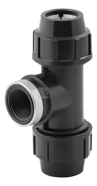 Trójnik skręcany z gwintem wewnętrznym do rur PE PN16 20 mm x 1/2