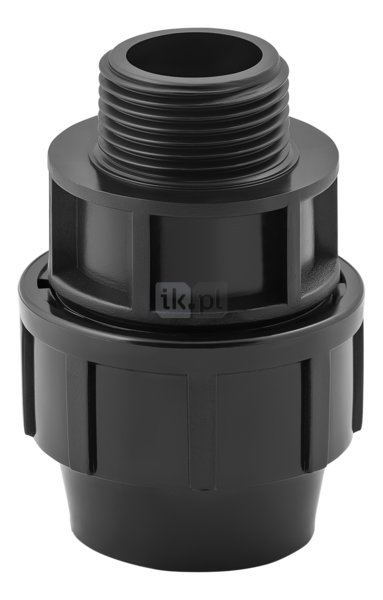 Złączka skręcana z gwintem zewnętrznym do rur PE PN16 63 mm x 1 1/4